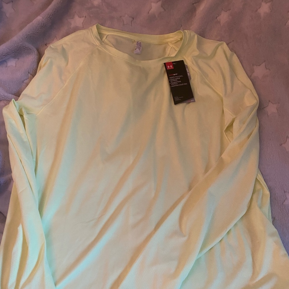 Under Armour fitted lime green xl long sleeve new